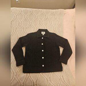 Wandrawool Womens Sweater/ Coat Vintage Pearl Buttons 100% Wool S